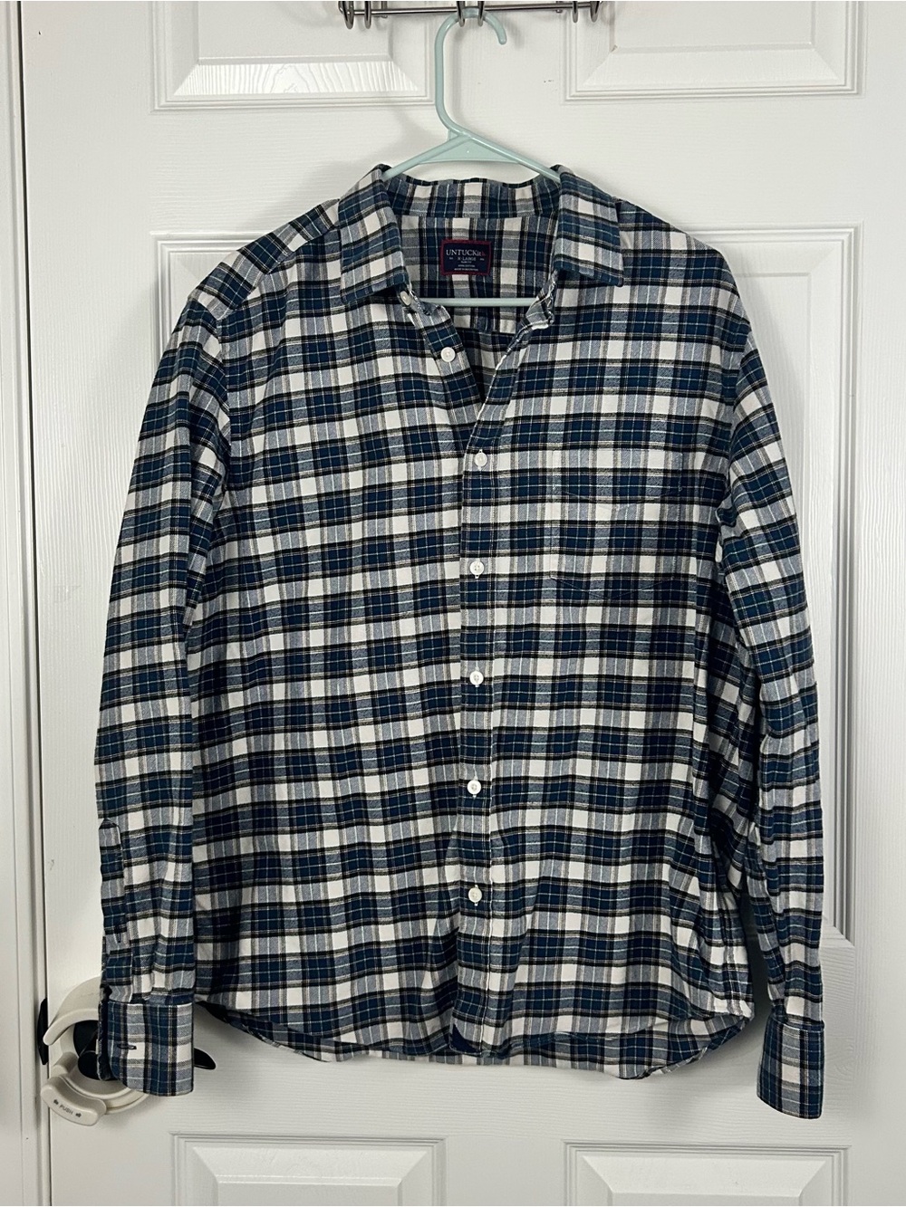 UNTUCKit Long Sleeve Flannel Button Down Men’s XL Plaid